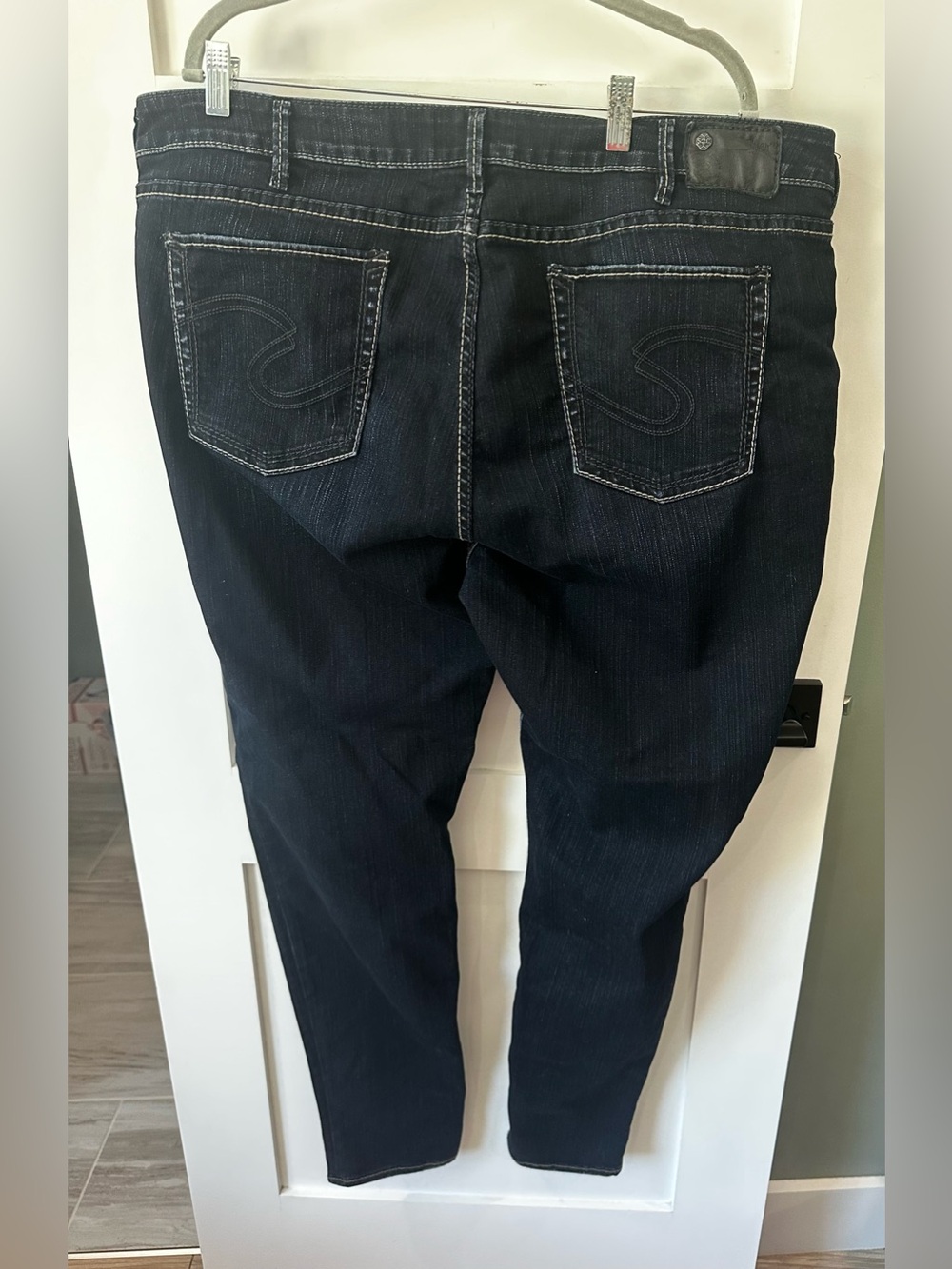 Women’s Plus Silver Stevie Denim Jeans Size 24 Length 31